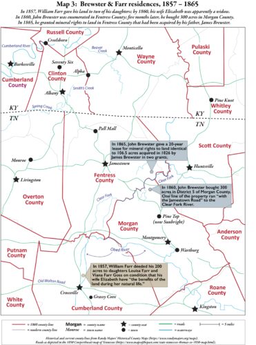 1857-60 TN KY map – Gough Family Genealogy